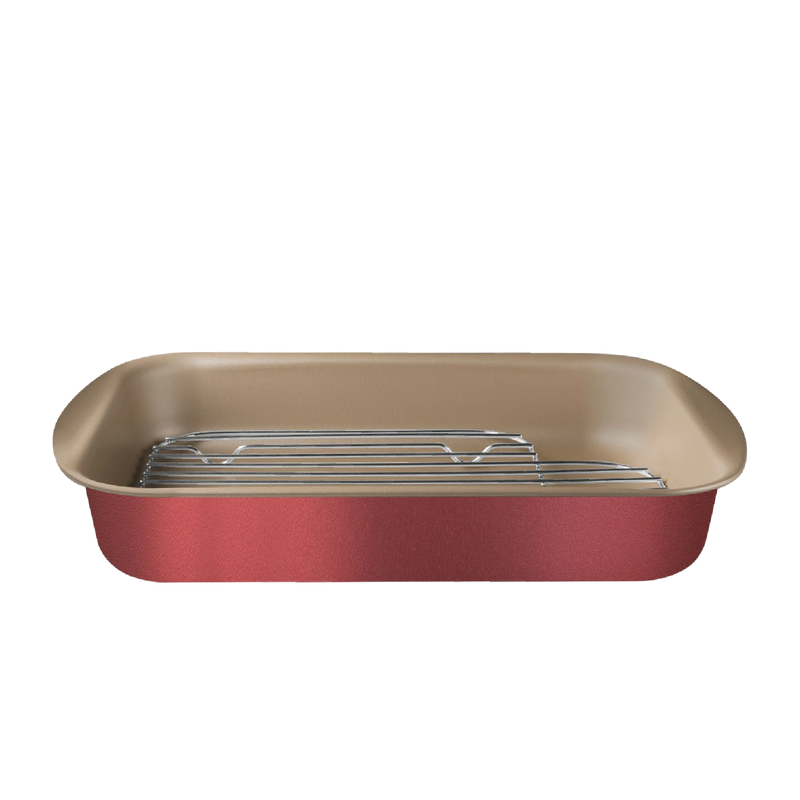 Asadera Rectangular con Rejilla