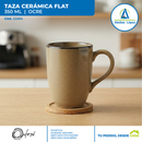 Taza de Cerámica Flat de 350 ml