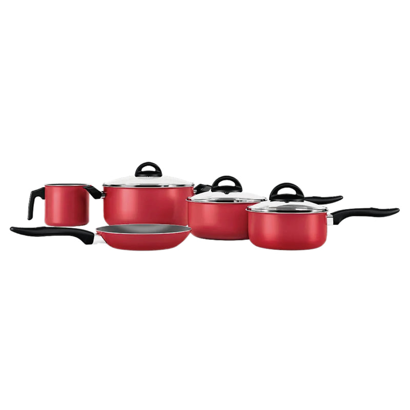 Bateria De Cocina Brinox 5 Pzs. Chilli Rojo