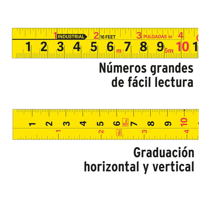 Flexometro De 5 Mts. Cinta Ancha 3/4"