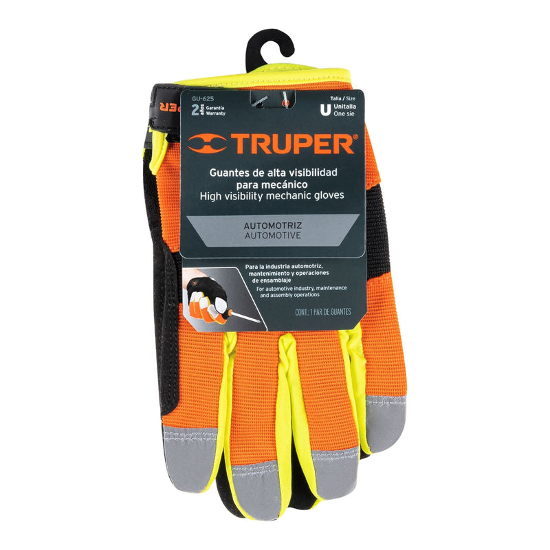 Guantes De Carnaza Sintetica Reflejante