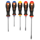 Juego De 5 Desarmadores Truper Mango Bicolor