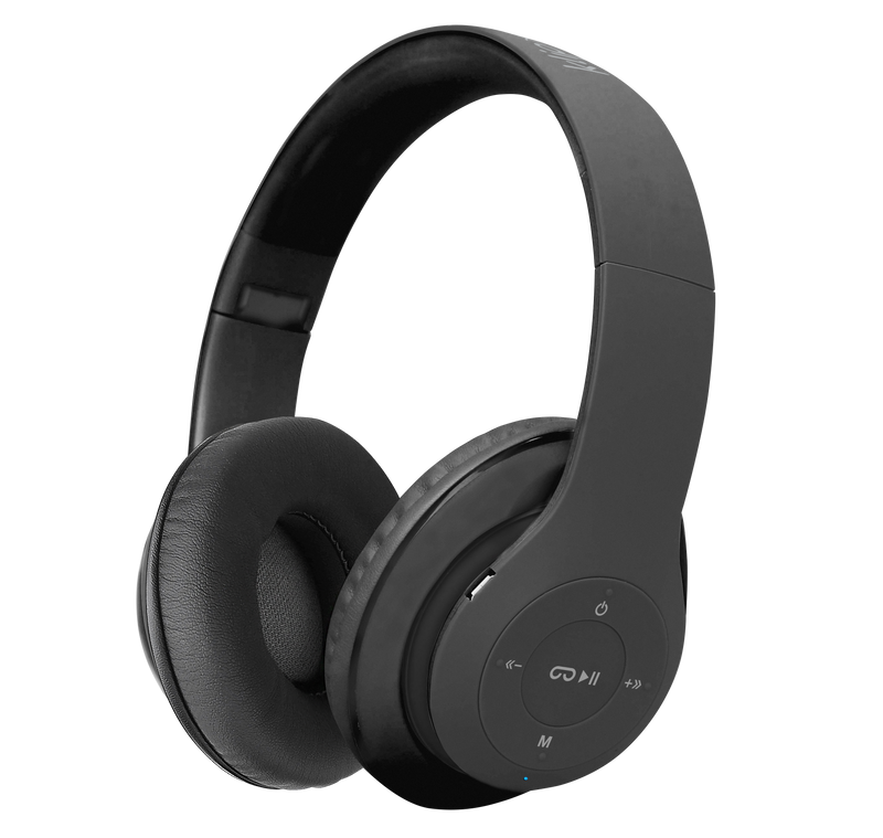 Audífono Negro Con Tecnología Inalámbrica 3,5Mm.
