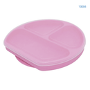 Plato Silicona 3 Divisiones - Rosa