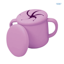 Vasito de Silicona con tapa - rosa