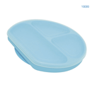 Plato Silicona 3 Divisiones - Celeste