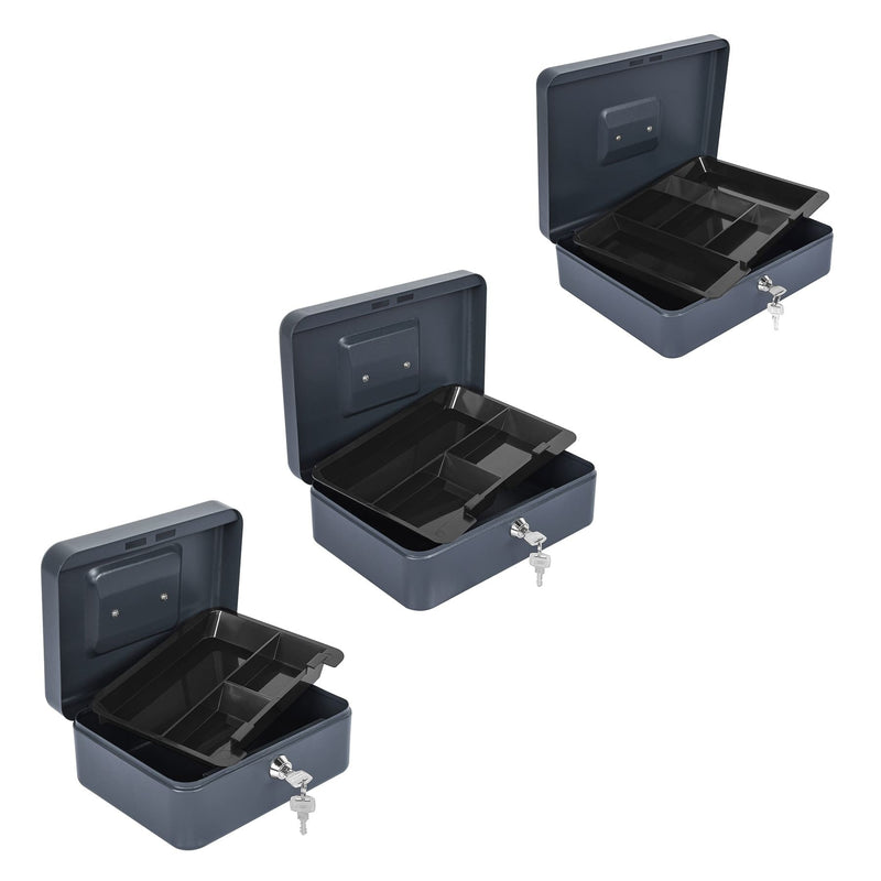 Caja Porta Valores De Acero De 20X9X16Cm