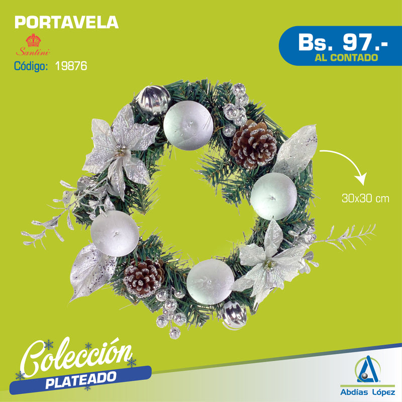 Portavela 30X30X8Cm