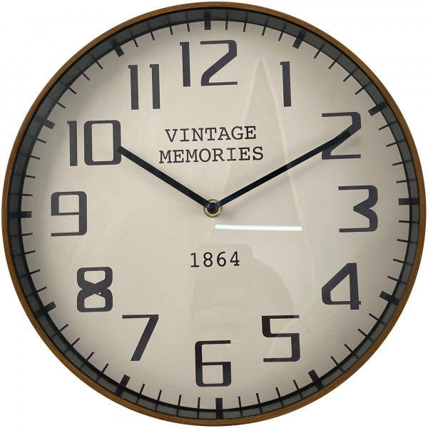 Reloj De Pared C/Mov A/Bat 30
